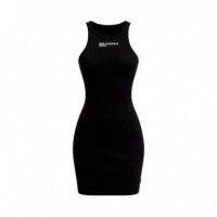 Vestido de canalé con espalda olímpica