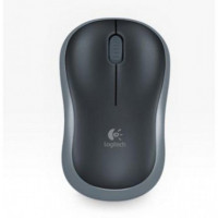 Ratón Óptico Inalámbrico Logitech M185 Negro-Gris (P/N: 910-002235)