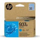 Cartucho de Tinta Original HP 937e XL Cyan EvoMore (4S6W6NE)