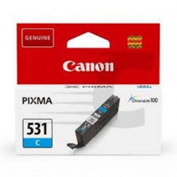 Cartucho de Tinta Original CANON CLI-531C Cian para Pixma TS8750 TS8751