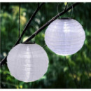 Farol Solar Led Redondo Exterior Blanco 3000K Generica