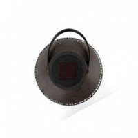 Farol Solar LED Redondo Exterior Marrón 3000K