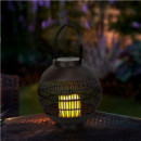 Farol Solar LED Redondo Exterior Marrón 3000K