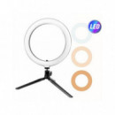 Anillo de Luz LED Jocca con Soporte para Móvil y 3 Tonos