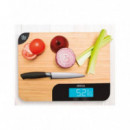 Tabla de Cortar con Báscula Digital JOCCA 15 Kg de Bambú