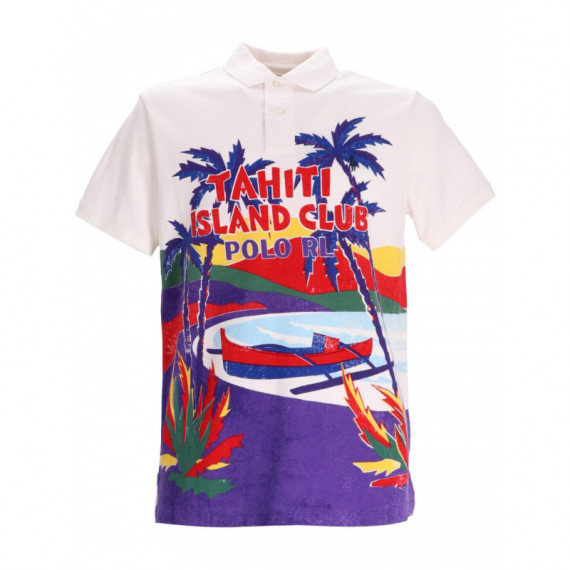 Polo RALPH LAUREN - SSKCCMSLM22-SHORT Sleeve-polo Shirt - Tahiti Island Club - 710958934001/TAHITI Island Club