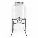 Dispensador de Bebidas Jocca con Soporte Metálico y Grifo, 4 Litros