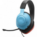 JBL Quantum 100N Auricular Gaming Compatible con Nintendo Switch Azul/rojo