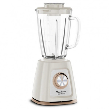 Moulinex LM430A10 Batidora de Vaso de Cristal 800W 1.75L Picahielo