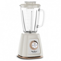 Moulinex LM430A10 Batidora de Vaso de Cristal 800W 1.75L Picahielo