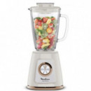 Moulinex LM430A10 Batidora de Vaso de Cristal 800W 1.75L Picahielo