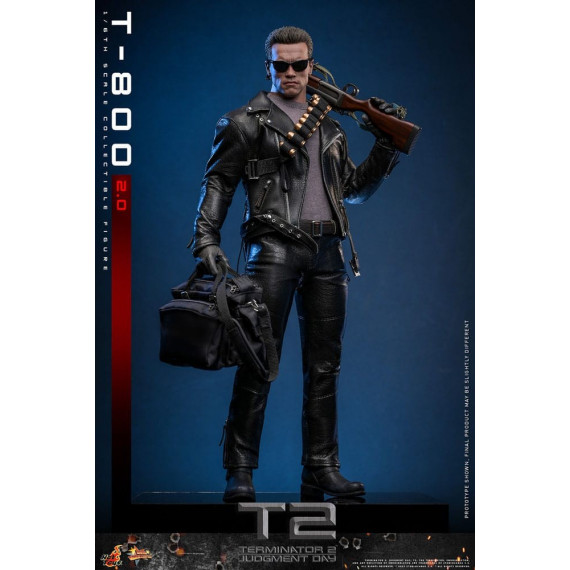 Figura T-800 Battle 2.0 Terminator 2 Figura 1/6 Movie Masterpiece  HOT TOYS