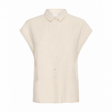 Blusas y Camisas Camisa ICHI Linno Natural Ecru