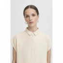 Blusas y Camisas Camisa ICHI Linno Natural Ecru