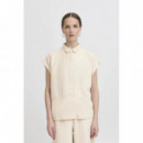 Blusas y Camisas Camisa ICHI Linno Natural Ecru
