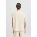 Blusas y Camisas Camisa ICHI Linno Natural Ecru