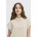 Blusas y Camisas Camisa ICHI Linno Natural Ecru