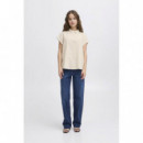 Blusas y Camisas Camisa ICHI Linno Natural Ecru