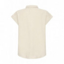 Blusas y Camisas Camisa ICHI Linno Natural Ecru