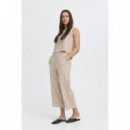 B-Young Pantalones mujer Pantalones B.YOUNG Falakka Woodsmoke Check