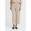 B-Young Pantalones mujer Pantalones B.YOUNG Falakka Woodsmoke Check