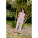 B-Young Pantalones mujer Pantalones B.YOUNG Falakka Woodsmoke Check