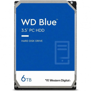 Disco Duro WESTERN DIGITAL 6TB 3,5 Blue SATA3 256MB