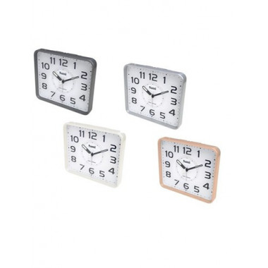 SAMI Despertador Analogico S-9983L,Silencioso,Parpadeo Pantalla en Alarma,Led,Sonido Ascendente