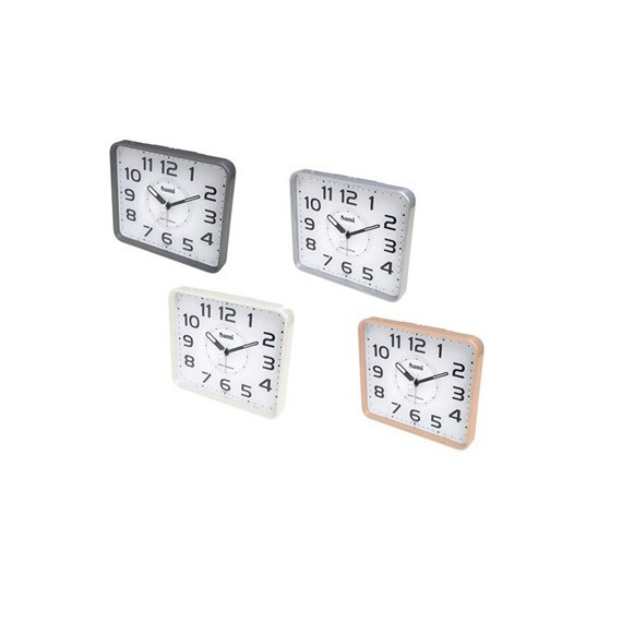 SAMI Despertador Analogico S-9983L,SILENCIOSO,PARPADEO Pantalla en Alarma,led,sonido Ascendente