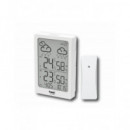 SAMI Estacion Barometrica LD-1123 Blanca con Sensor,calendario,temperatura Interior Exterior,humedad