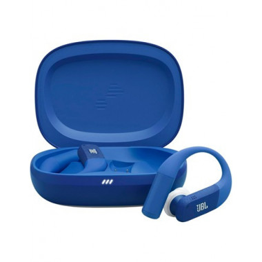 JBL Auricular Bluetooth ENDURANCE PEAK 4 Azul Con Soporte Oreja Cancelacion de Ruido Twistlock