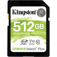 KINGSTON Tarjeta Memoria SDXC 512Gb 100MB/s R C10 CANVAS Select Plus