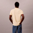 Polo de piqué de algodón con cuello abierto