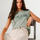 Camisa sin mangas logo calado