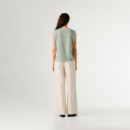 Camisa sin mangas logo calado