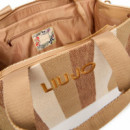 Bolso tote grande a rayas