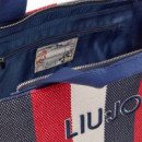 Bolso tote grande a rayas