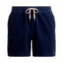 Pantalón corto prepster Polo de pana