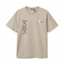 Camiseta De Corte Relajado Con Estampado De Arte Urbano