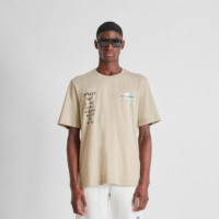 Camiseta De Corte Relajado Con Estampado De Arte Urbano