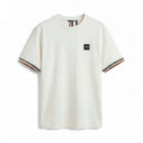 Camiseta De Corte Regular Con Detalle De Logotipo En La Manga