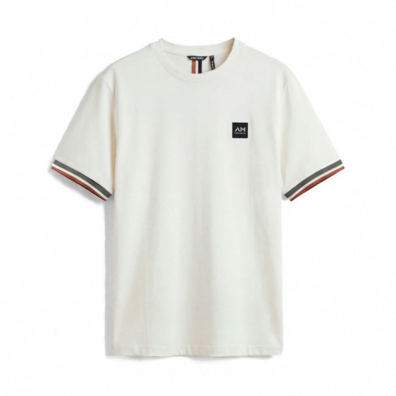 Camiseta De Corte Regular Con Detalle De Logotipo En La Manga