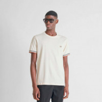 Camiseta De Corte Regular Con Detalle De Logotipo En La Manga