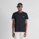 Camiseta De Corte Regular Con Detalle De Logotipo En La Manga