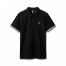 Polo Piquet De Corte Regular Con Logotipo Pequeño