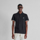 Polo Piquet De Corte Regular Con Logotipo Pequeño