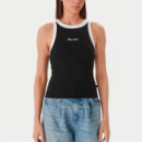 Top de tirantes con logo bordado