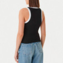 Top de tirantes con logo bordado