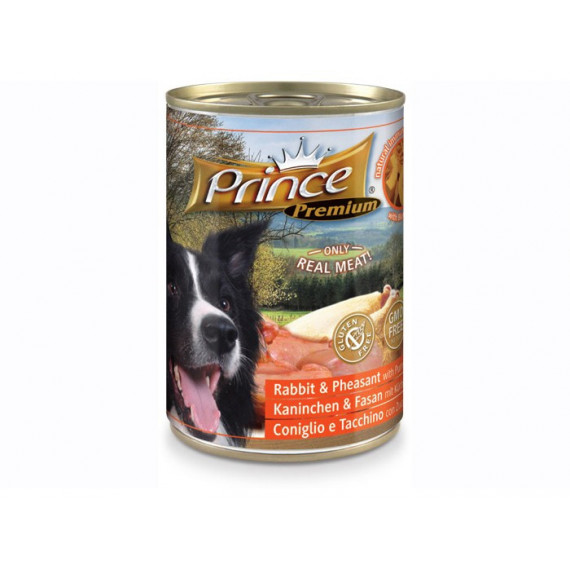 Prince Perro Adulto Conejo Faisan Calabaza Lata 400GR  PRINCE/PRINCESS