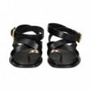 ESCLAVA CRUZADA PIEL NEGRO